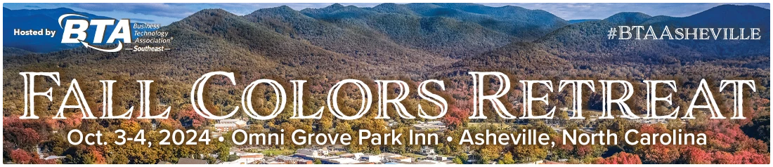 BTA’s Fall Colors Retreat to Be Held Oct. 3-4 in Asheville, North Carolina