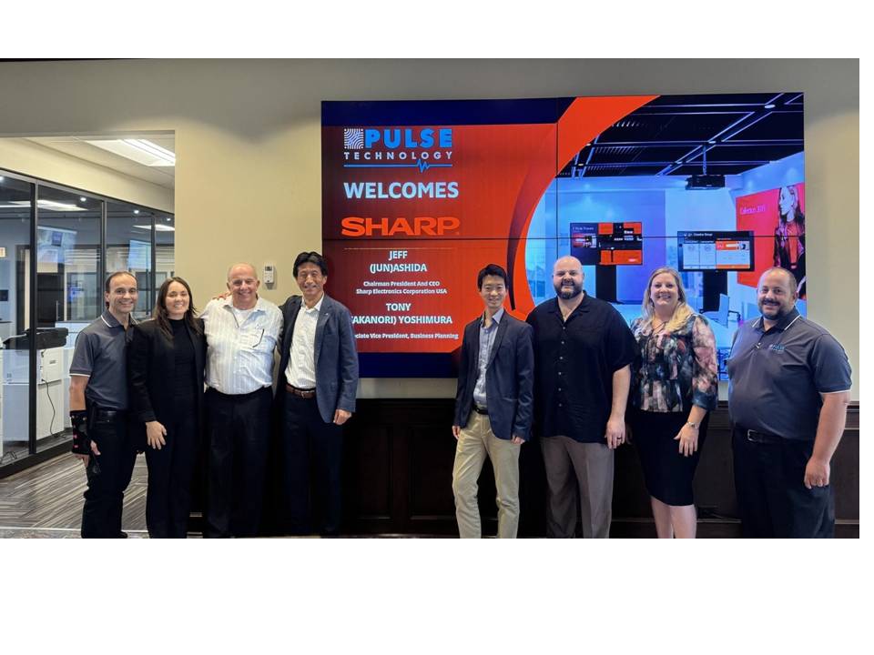 Pulse Technology Hosts Sharp USA Officials at Schaumburg Facility