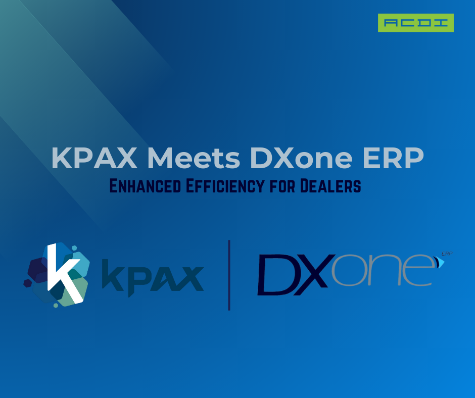 ACDI Announces KPAX Integration with DXoneERP