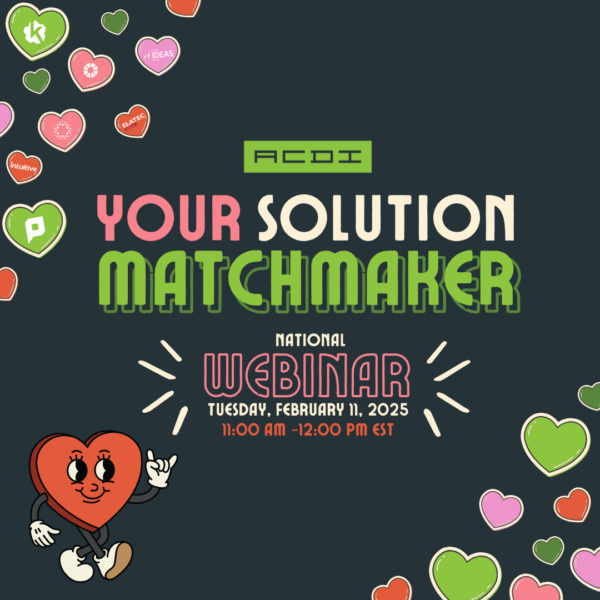 ACDI Solution Matchmaker Webinar Graphic