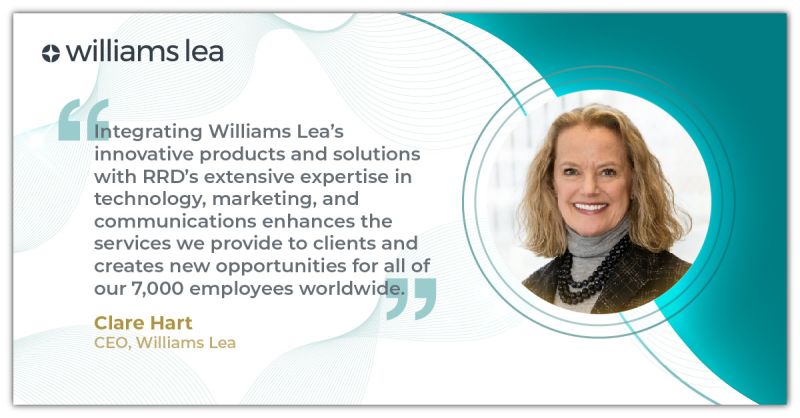 RR Donnelley Finalizes Acquisition of Williams Lea to Strengthen Business Services